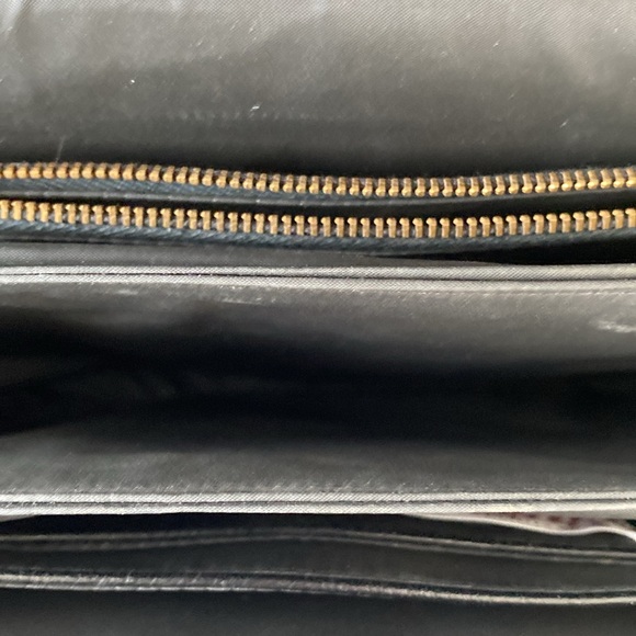 Meeker Leather Purse Black Hand Tooled Vintage - Picture 5 of 10